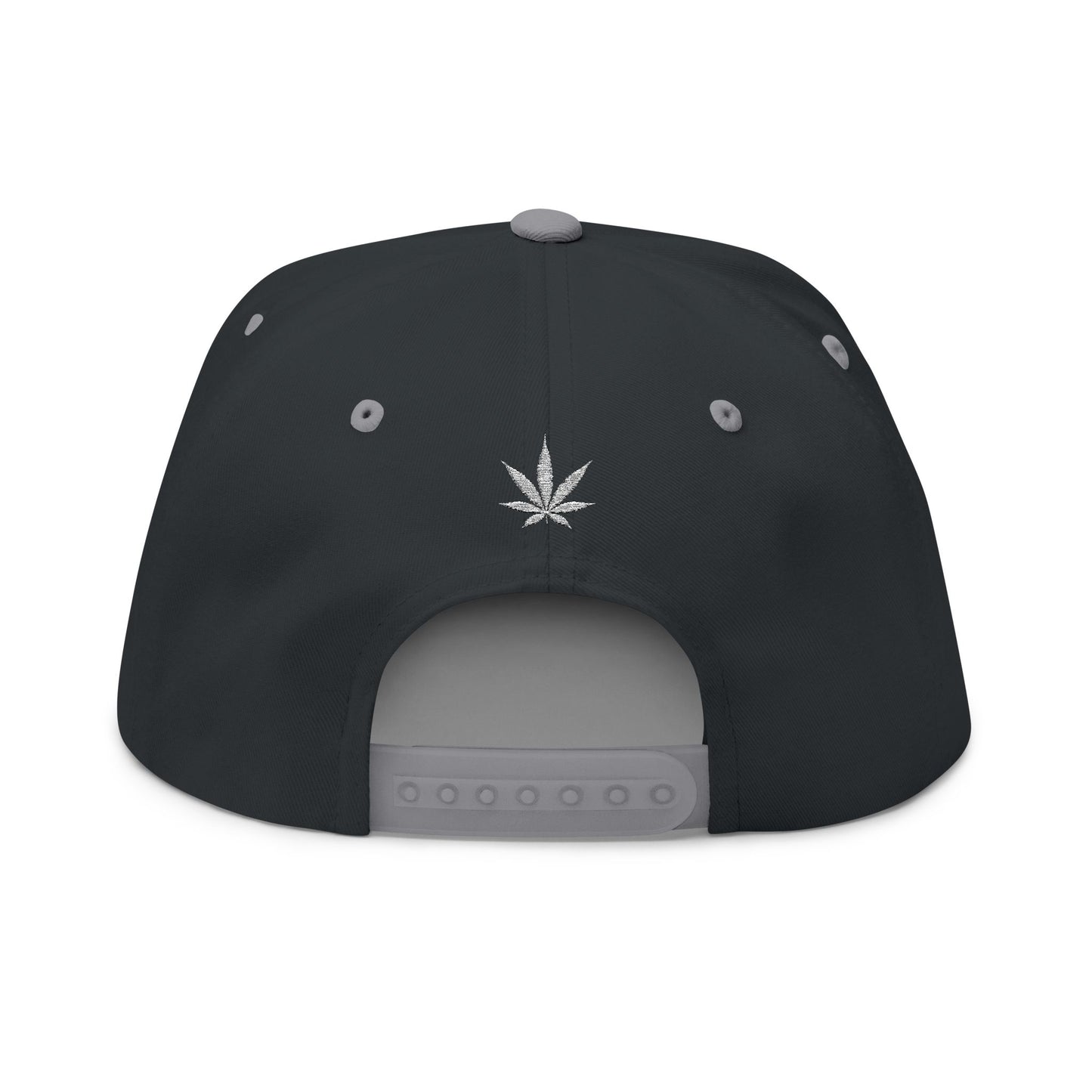 KMK Logo + Leaf - Centered Emboidered Flat Bill Yupoong Snapback