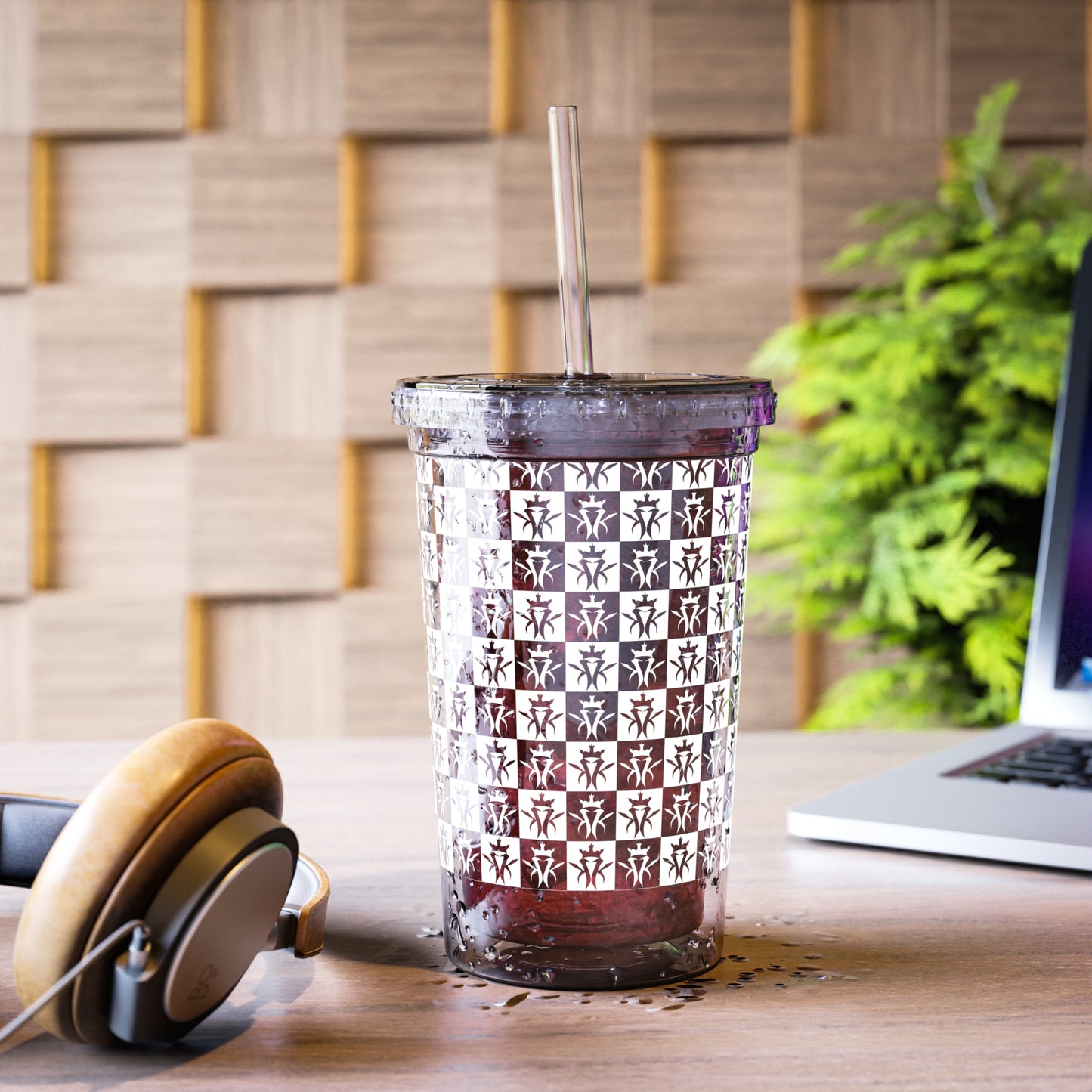 KMK Acrylic Cup with Straw