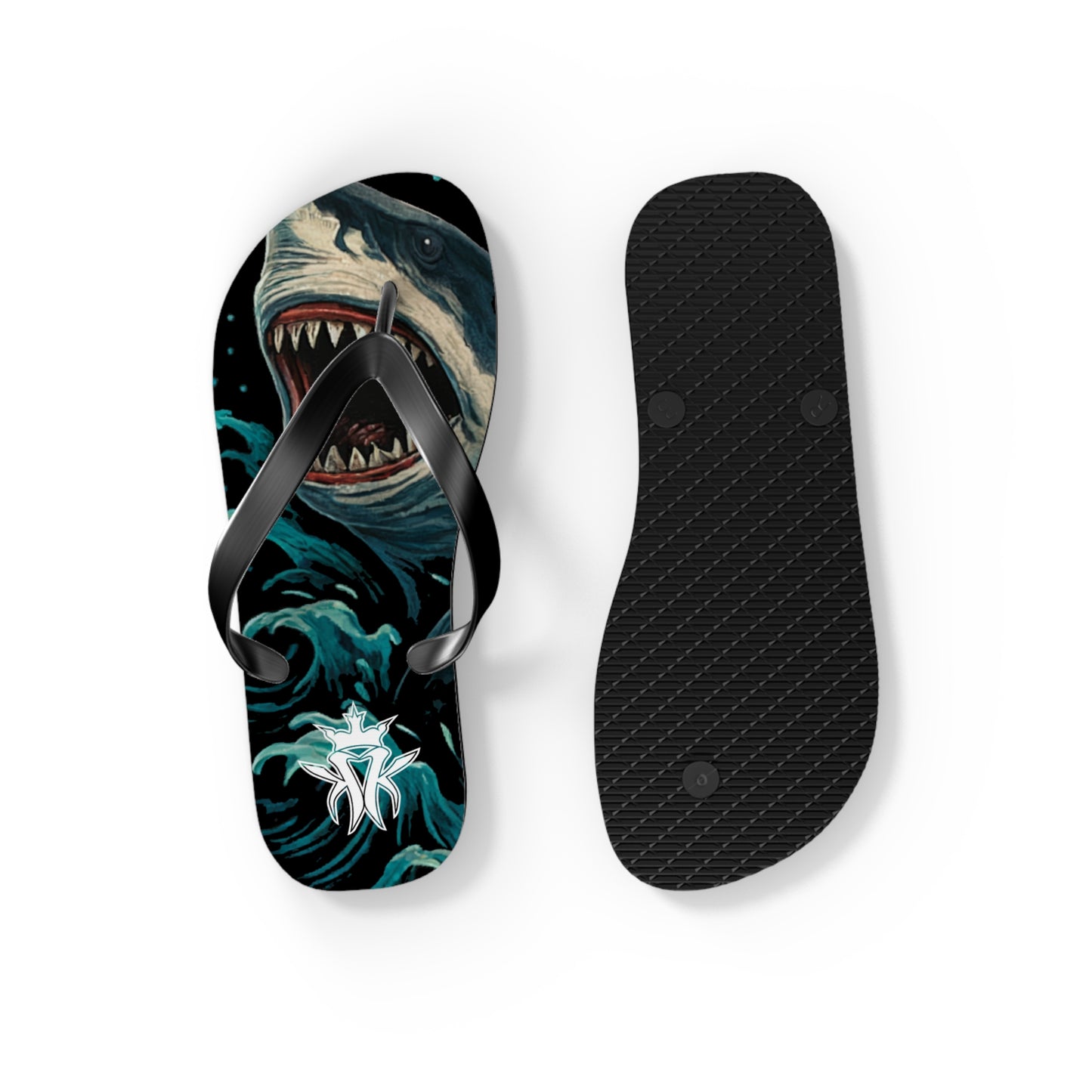 KMK Sharks in the Water Flip Flops - Summer Kollection - Kottonmouth Kicks Flips
