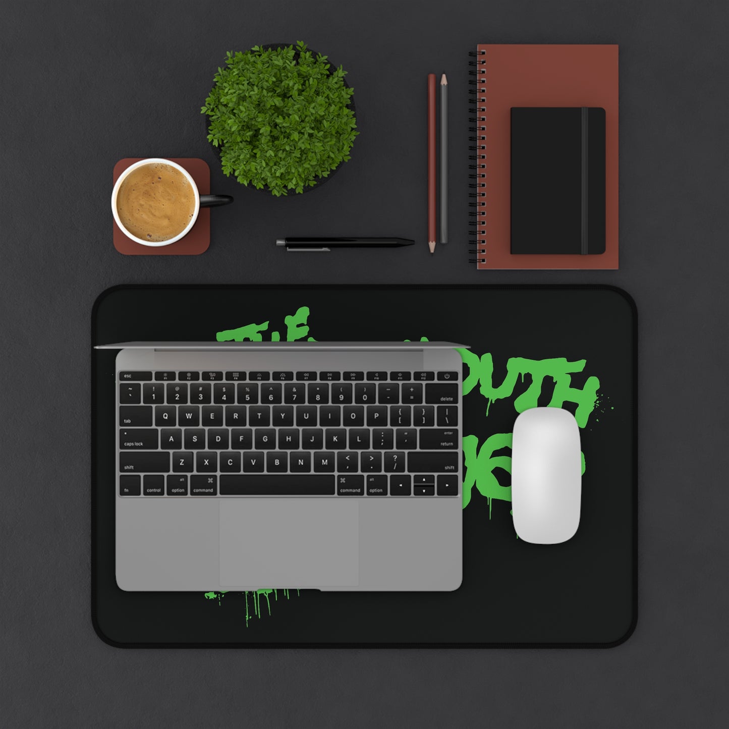 KMK Splatter Logo Desk Mat