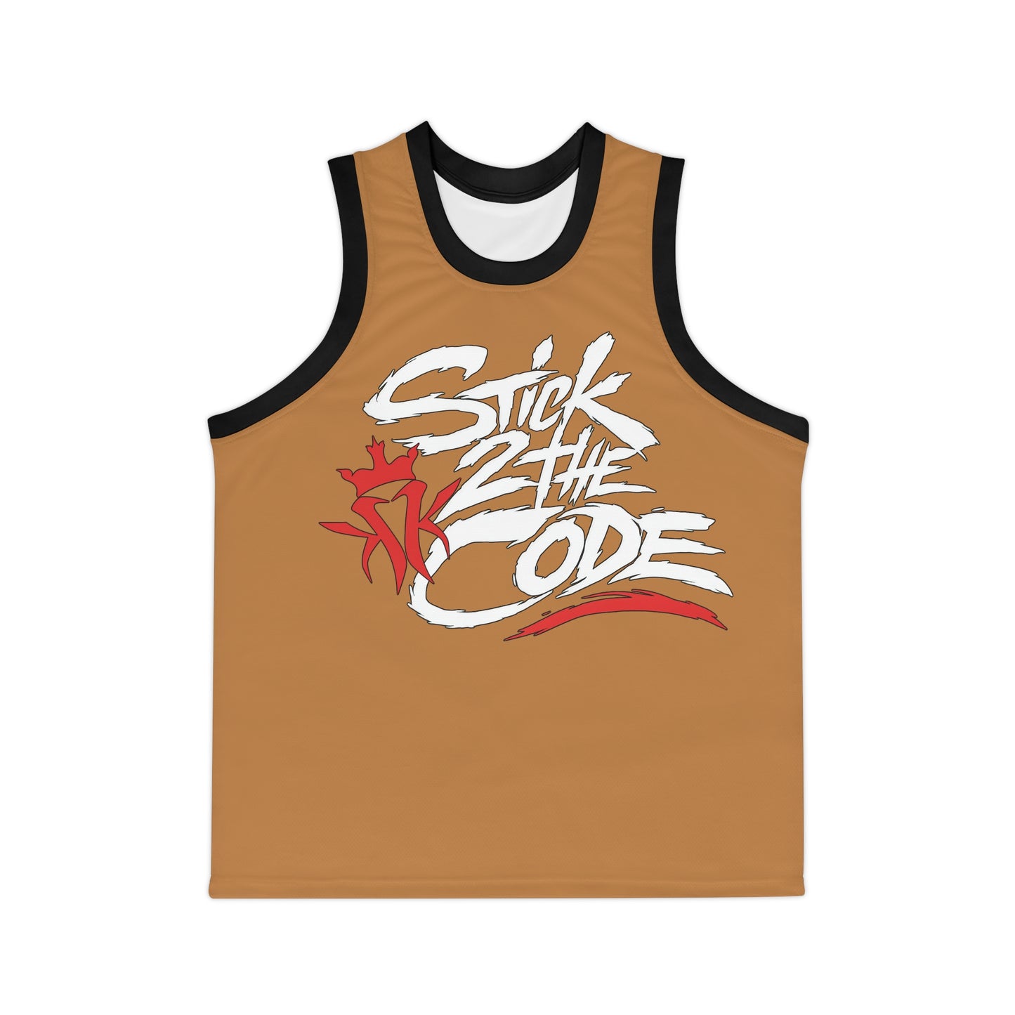 Stick 2 The Code Unisex Basketball Jersey (Light Brown)