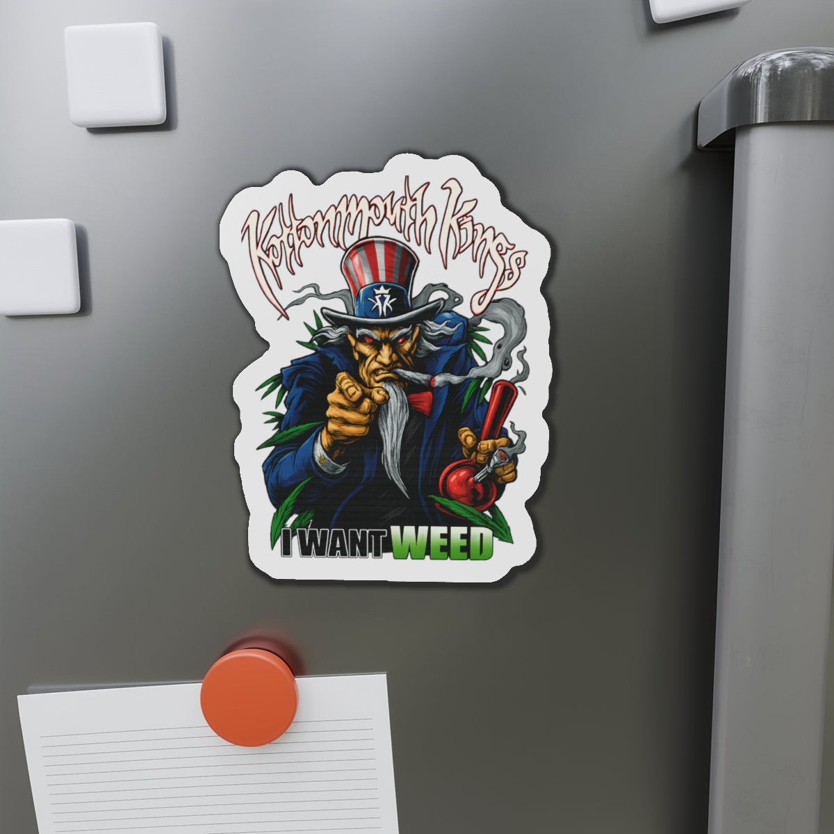 I Want Weed Die-Cut 6" Magnet
