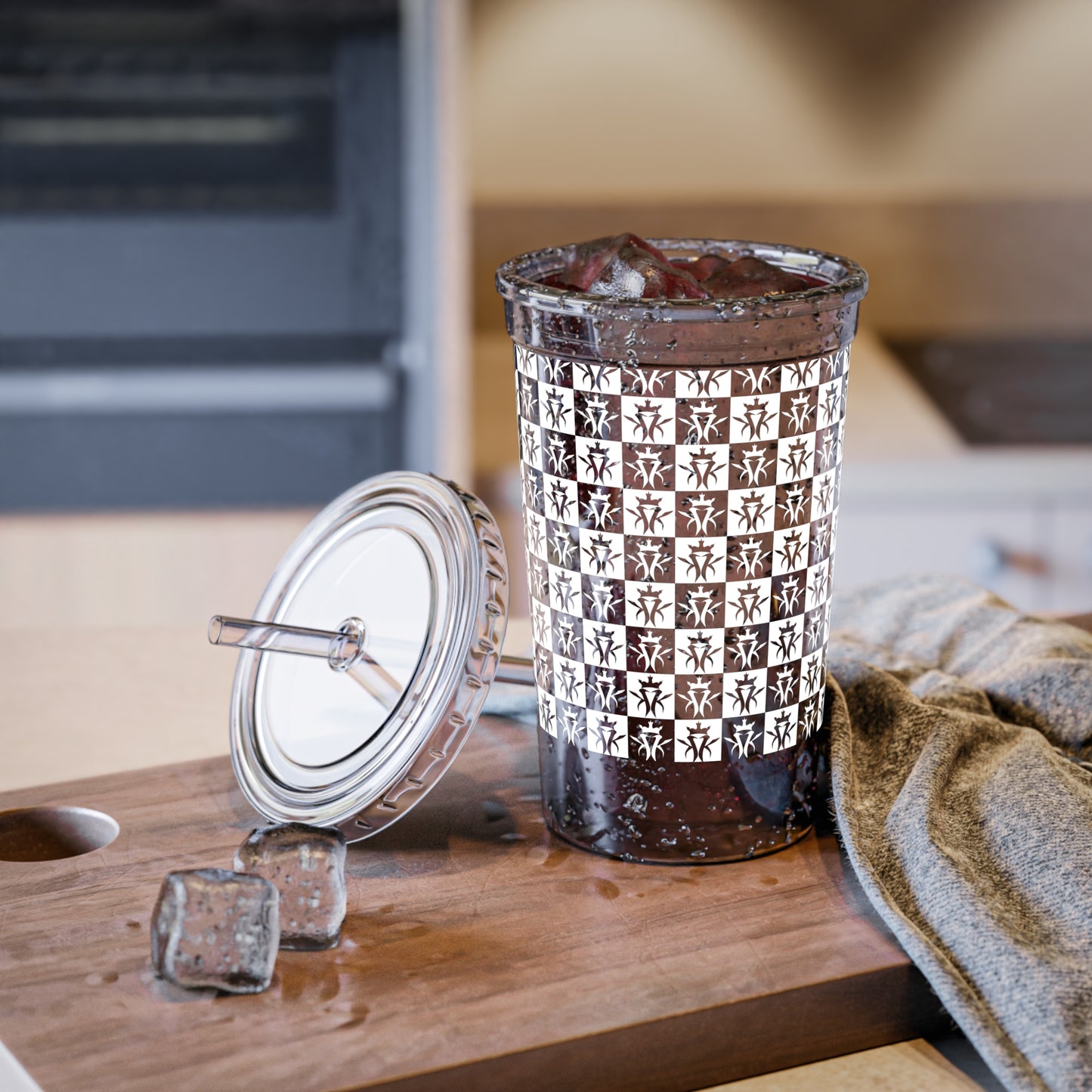 KMK Acrylic Cup with Straw