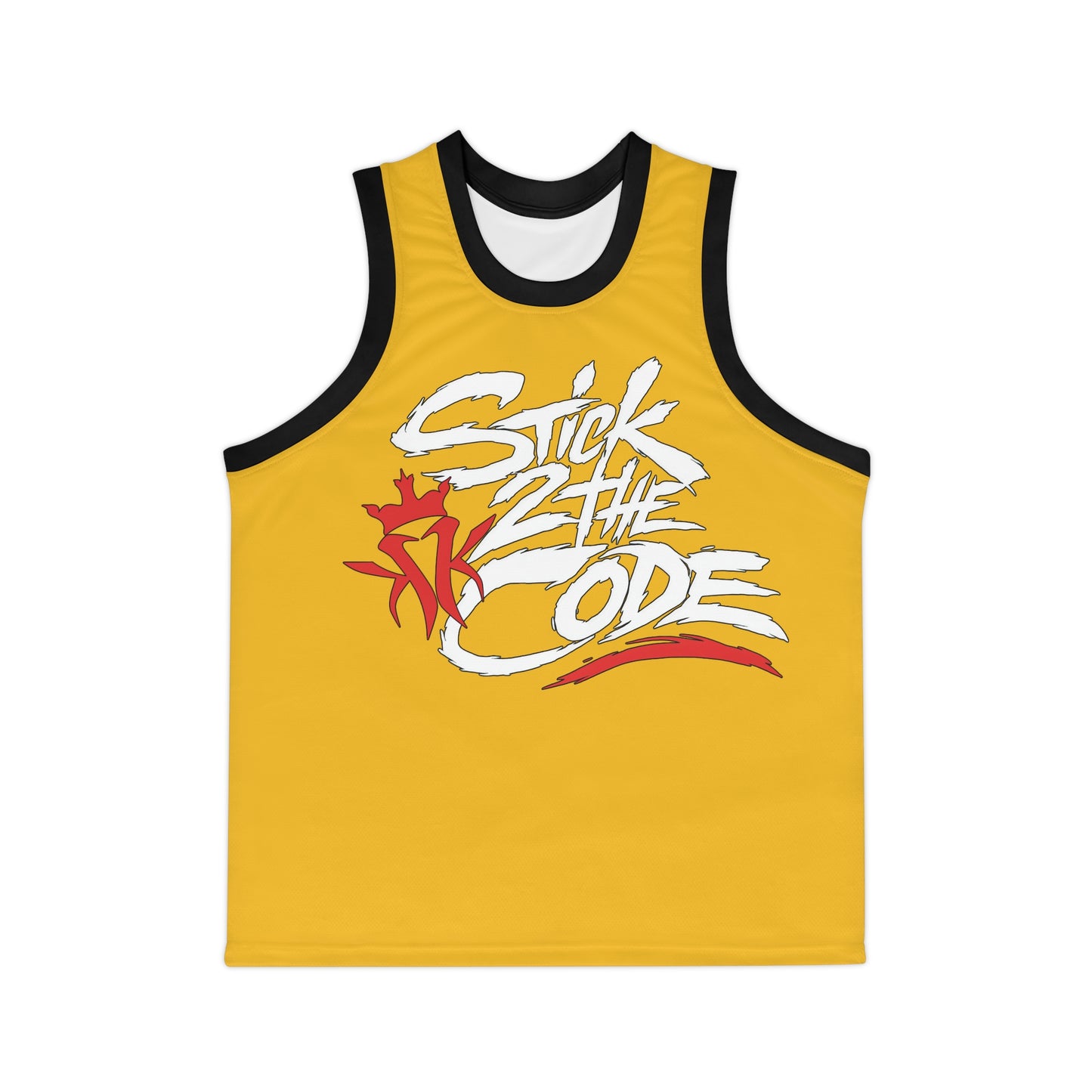 Stick 2 The Code Unisex Basketball Jersey (Yellow)