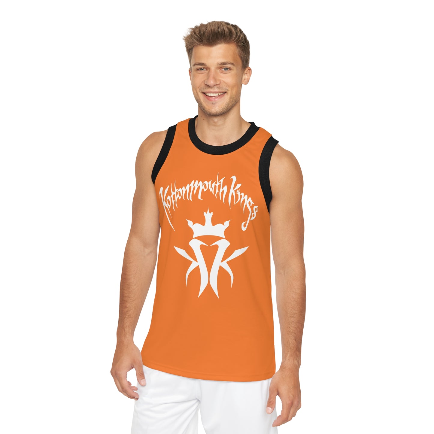 KMK OG Logo Unisex Basketball Jersey (Light Orange)