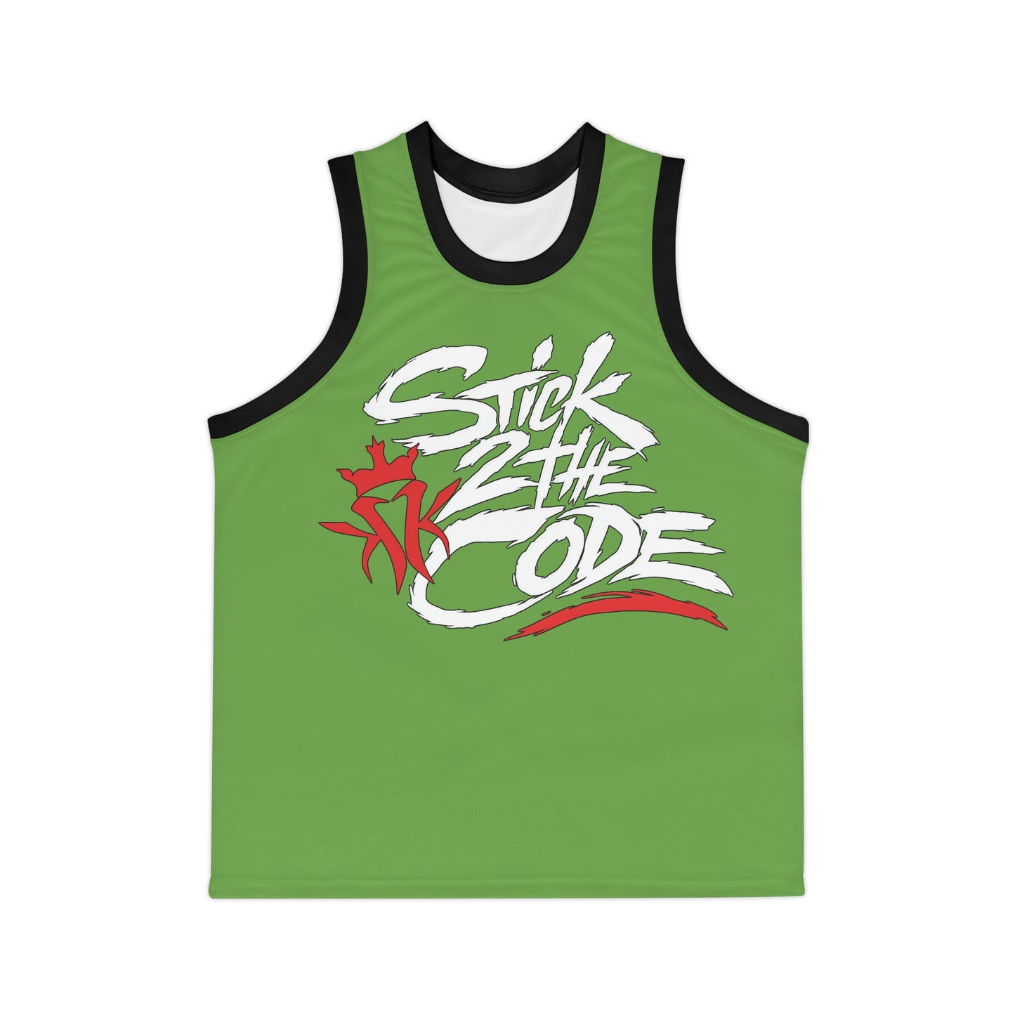 Stick 2 The Code Unisex Basketball Jersey (Light Green)