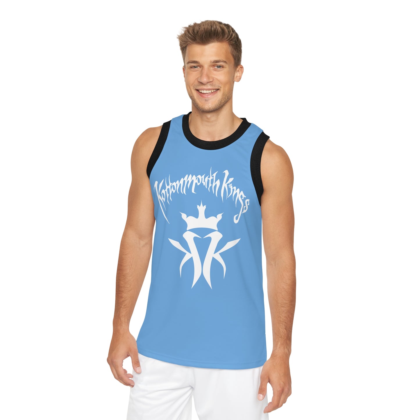 KMK OG Logo Unisex Basketball Jersey (Light Blue)