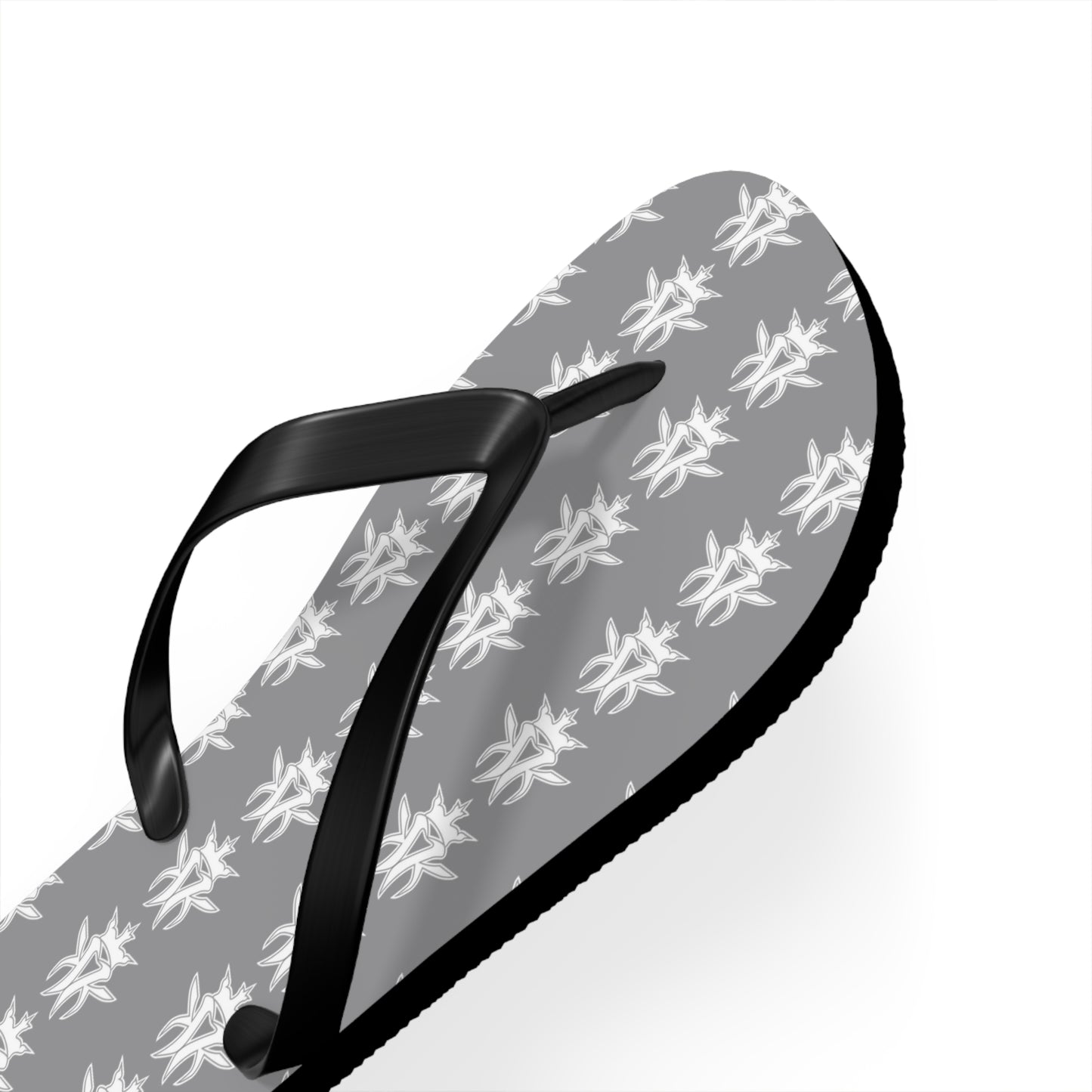 KMK Logo Flip Flops (Grey) - Summer Kollection - Kottonmouth Kicks Flips