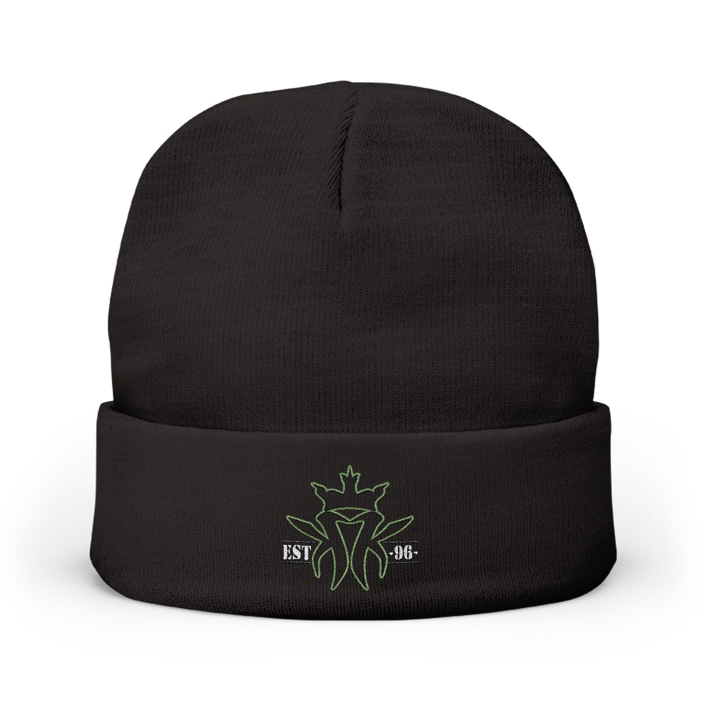 Est. 96 KMK Logo Cozy Knit Embroidered Beanie