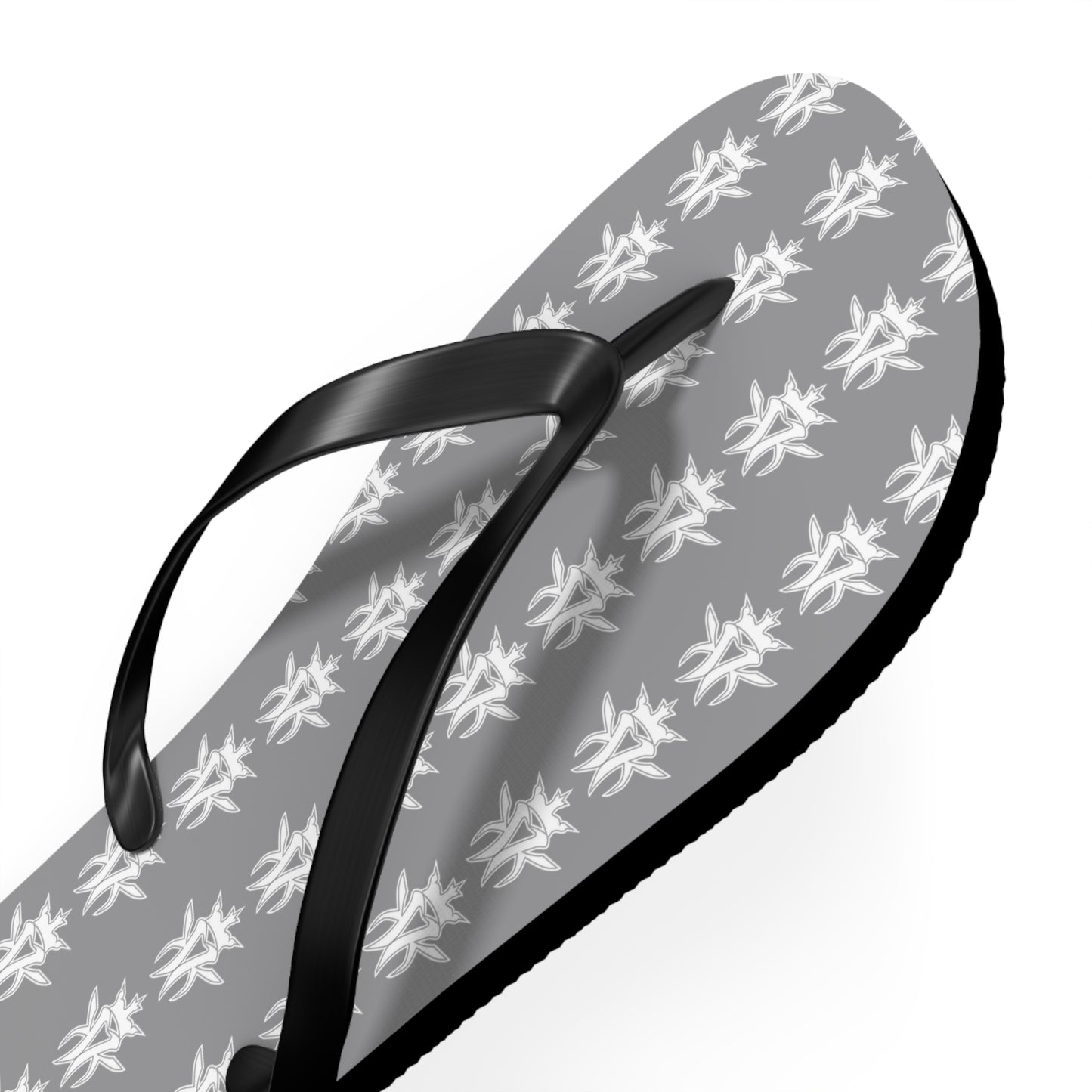 KMK Logo Flip Flops (Grey) - Summer Kollection - Kottonmouth Kicks Flips