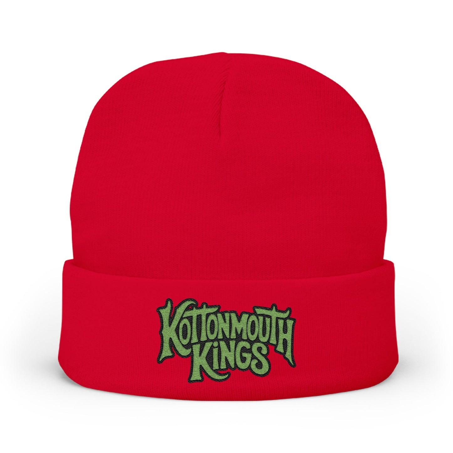 Kottonmouth Kings Green Logo Cozy Knit Embroidered Beanie
