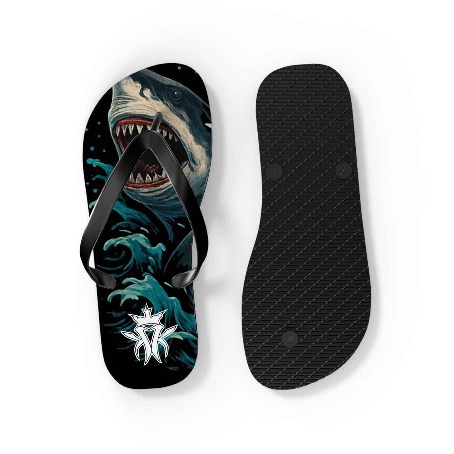 KMK Sharks in the Water Flip Flops - Summer Kollection - Kottonmouth Kicks Flips