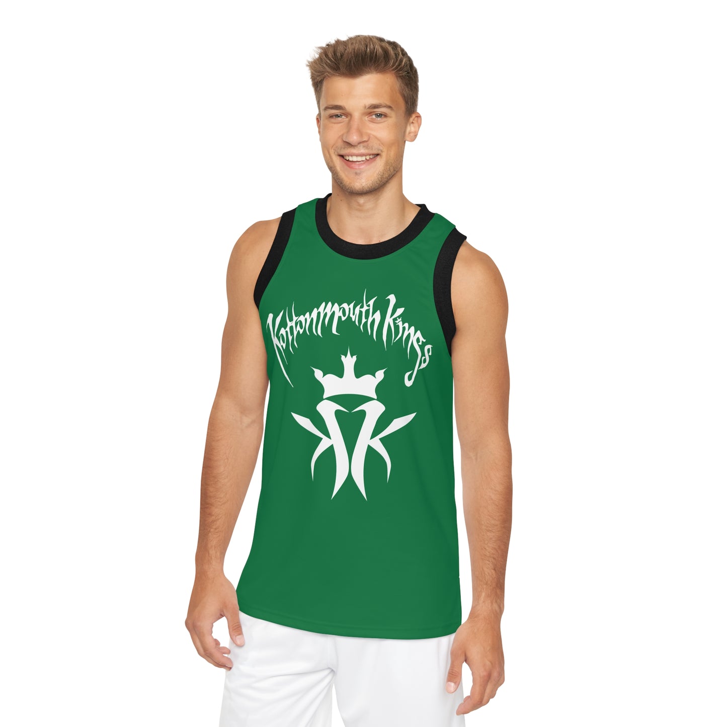 KMK OG Logo Unisex Basketball Jersey (Green)
