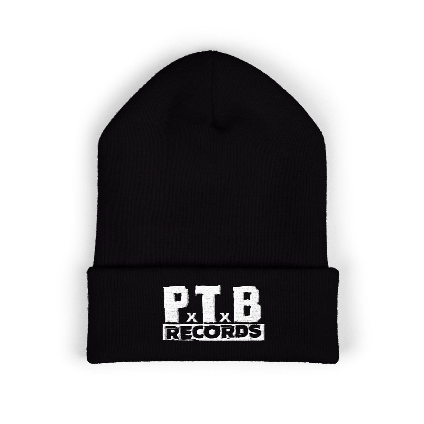 PTB Records Embroidered Cuffed Beanie