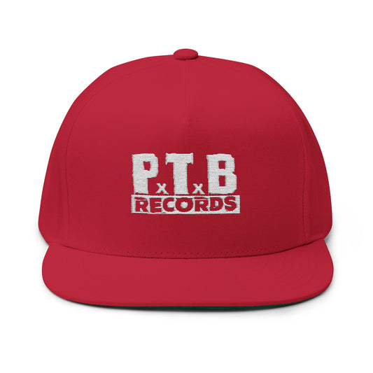 PTB Records Embroidered Flat Bill Hat