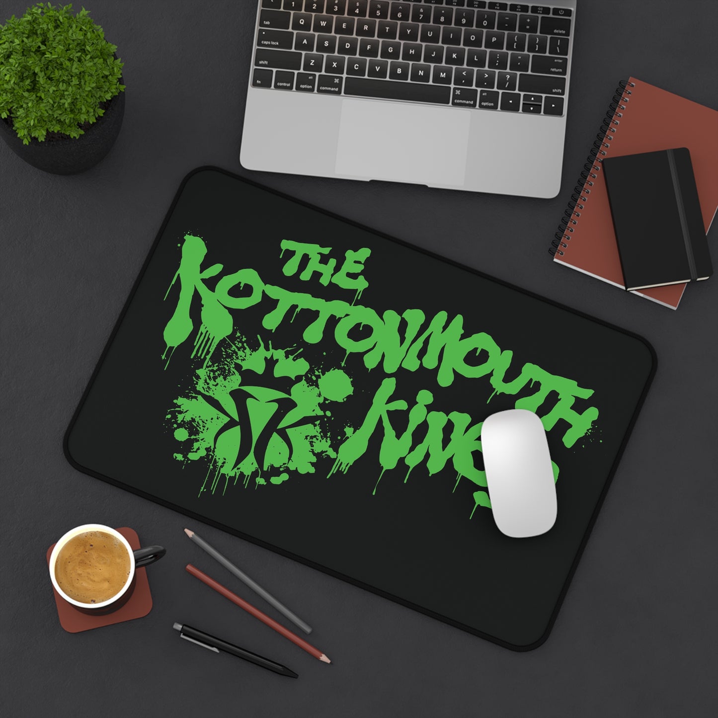 KMK Splatter Logo Desk Mat