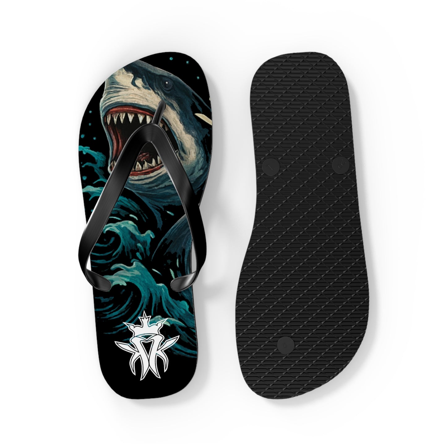 KMK Sharks in the Water Flip Flops - Summer Kollection - Kottonmouth Kicks Flips