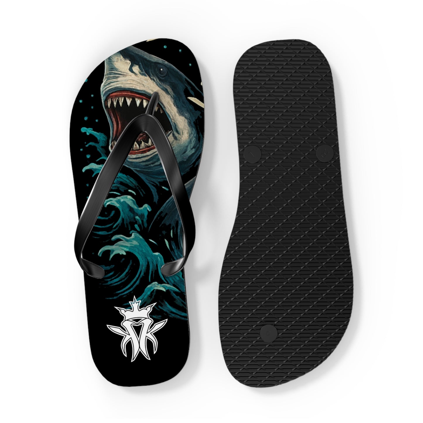 KMK Sharks in the Water Flip Flops - Summer Kollection - Kottonmouth Kicks Flips