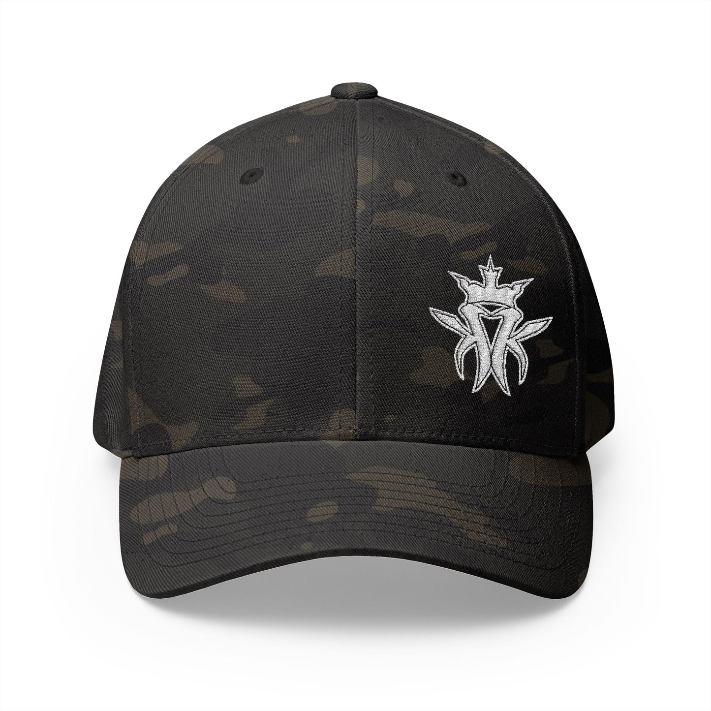 Raised KMK Logo + Leaf - Embroidered Fitted FlexFit Hat