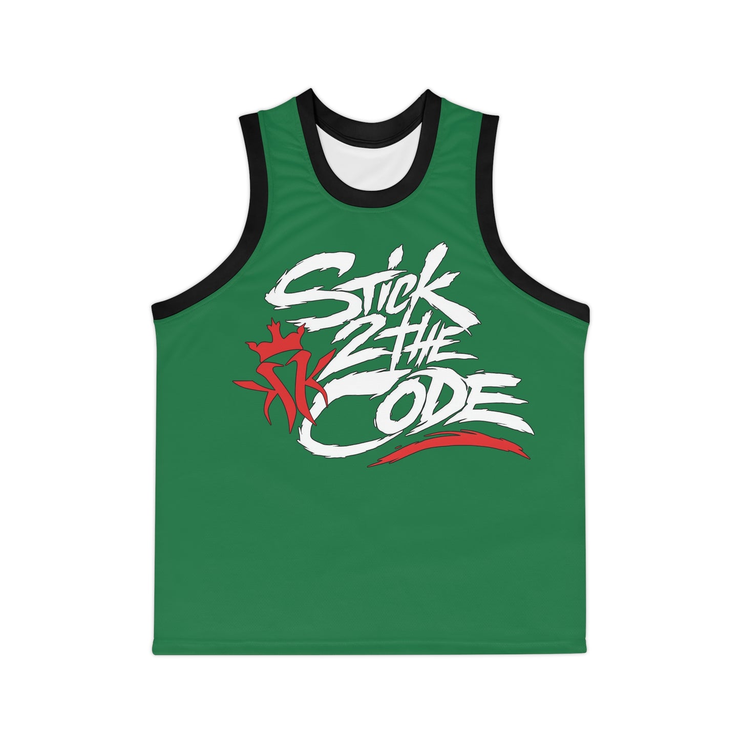Stick 2 The Code Unisex Basketball Jersey (Green)