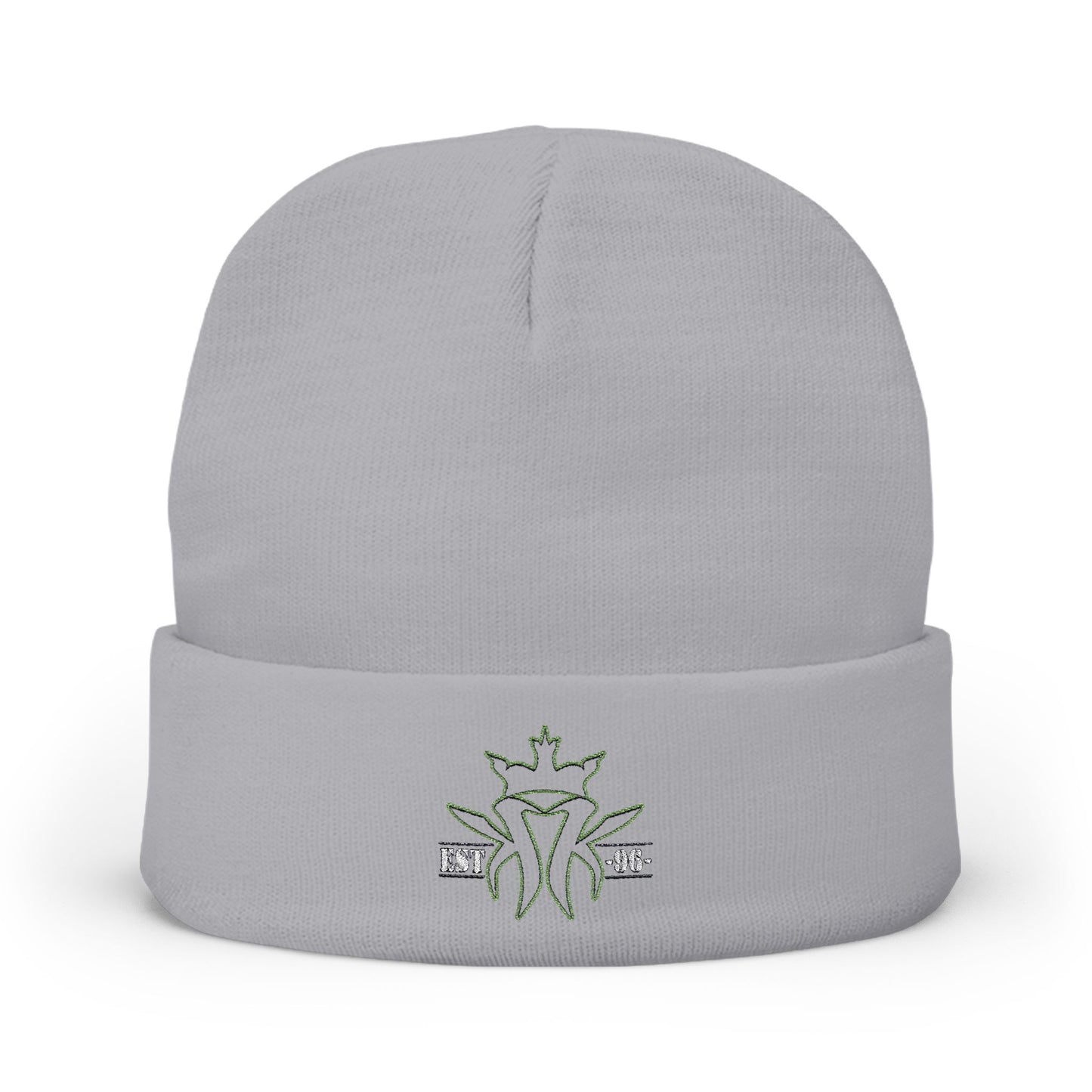 Est. 96 KMK Logo Cozy Knit Embroidered Beanie