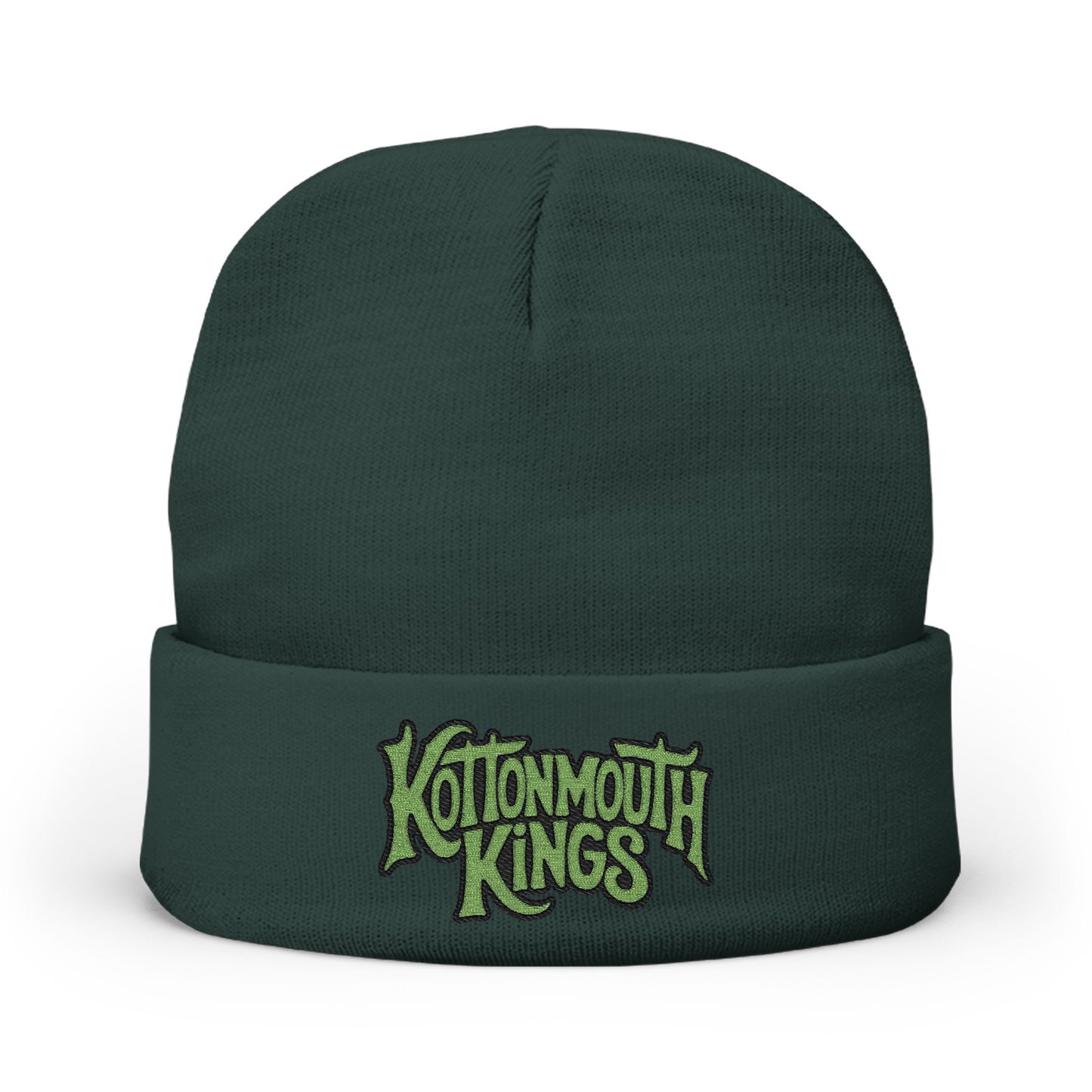 Kottonmouth Kings Green Logo Cozy Knit Embroidered Beanie