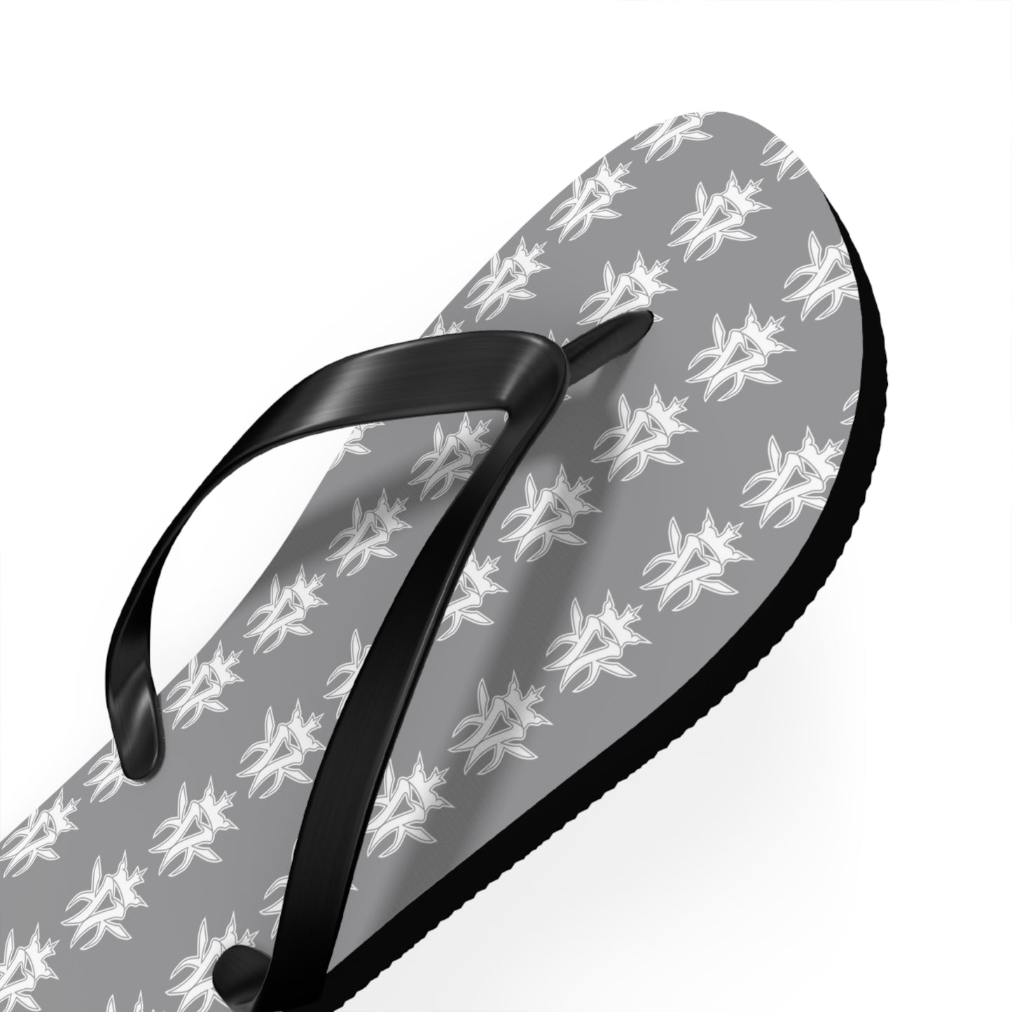 KMK Logo Flip Flops (Grey) - Summer Kollection - Kottonmouth Kicks Flips