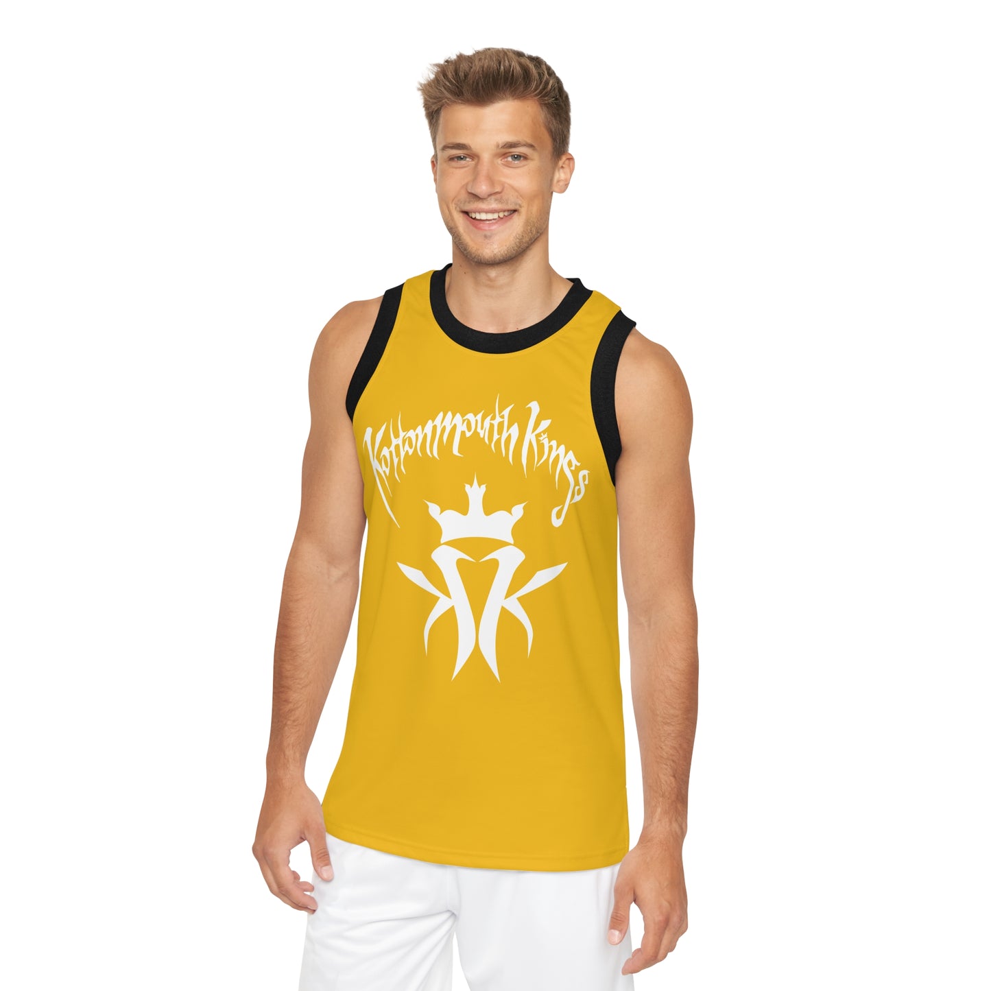 KMK OG Logo Unisex Basketball Jersey (Yellow)