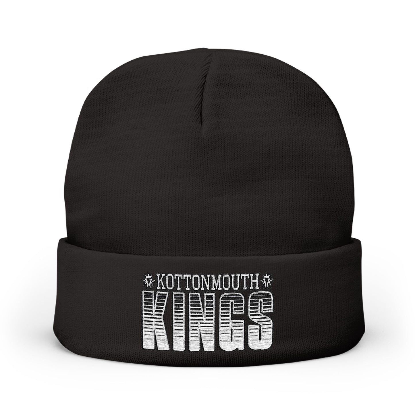 Kottonmouth Kings Striped Logo Cozy Knit Embroidered Beanie