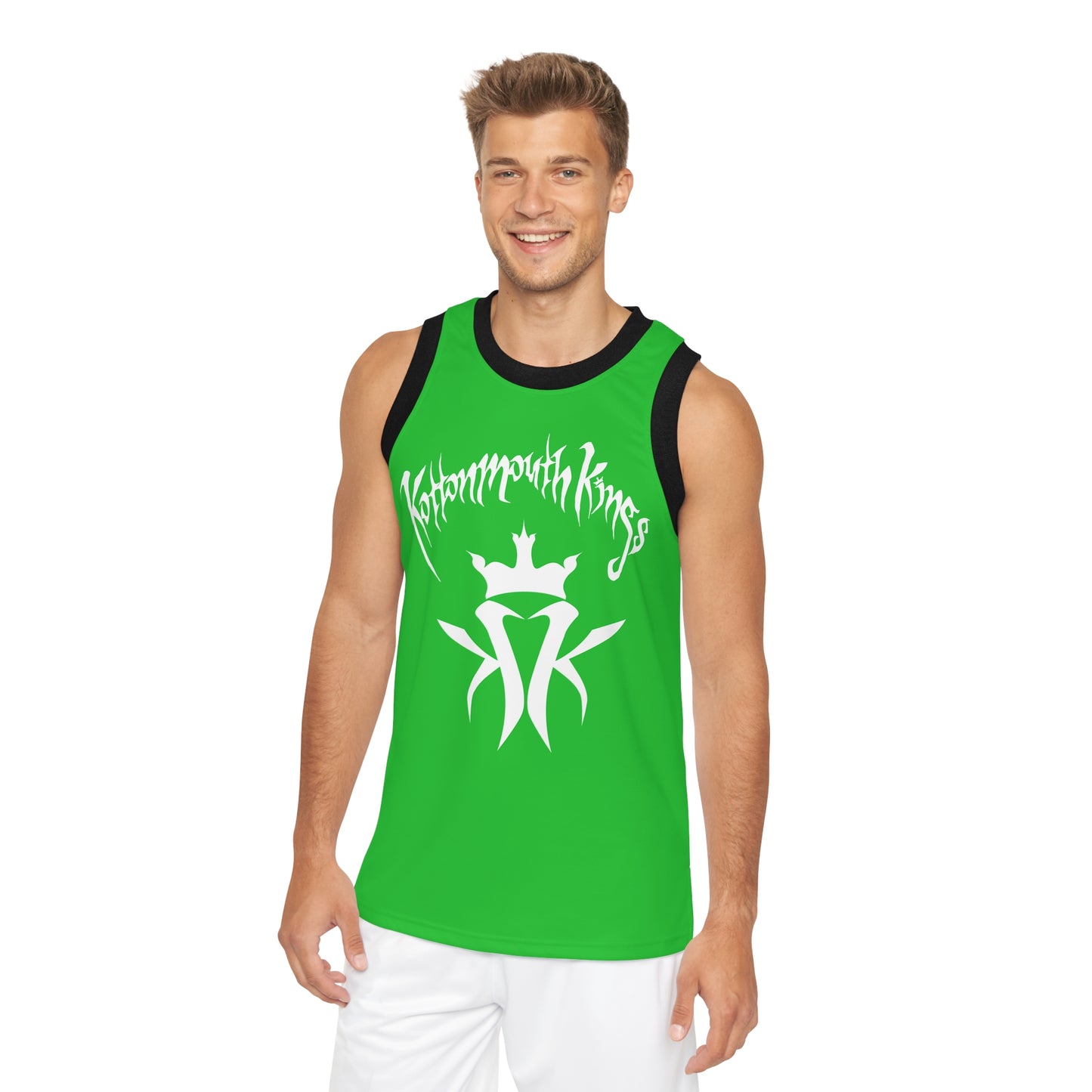 KMK OG Logo Unisex Basketball Jersey (Light Green)
