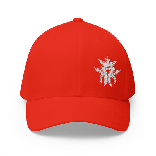 Raised KMK Logo + Leaf -  Embroidered Fitted FlexFit Hat