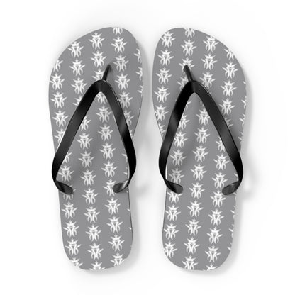 KMK Logo Flip Flops (Grey) - Summer Kollection - Kottonmouth Kicks Flips