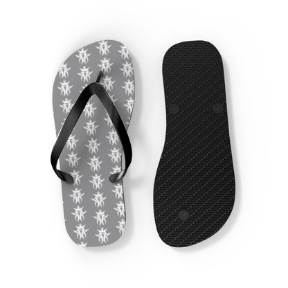 KMK Logo Flip Flops (Grey) - Summer Kollection - Kottonmouth Kicks Flips