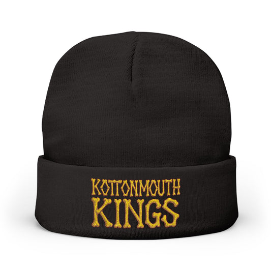 KMK Bones Logo Cozy Knit Embroidered Beanie