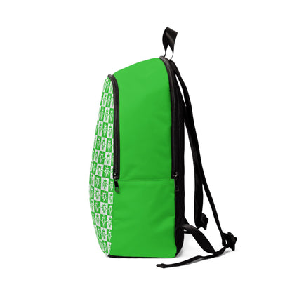Kottonmouth Kings Checker Logo Fabric Backpack (Lime Green)
