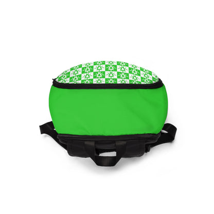 Kottonmouth Kings Checker Logo Fabric Backpack (Lime Green)