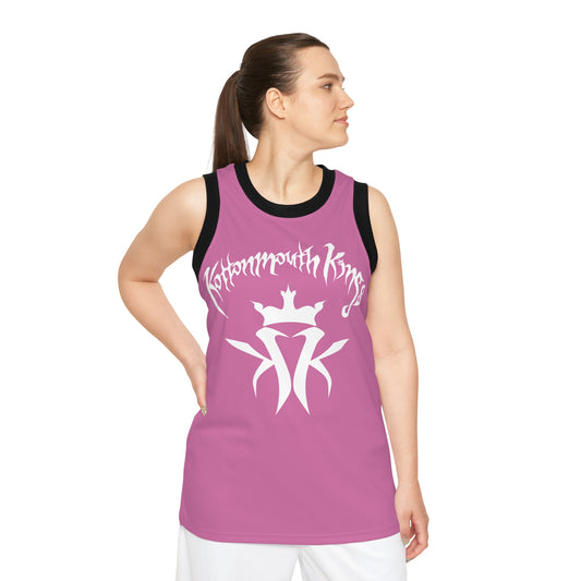KMK OG Logo Unisex Basketball Jersey (Light Pink)