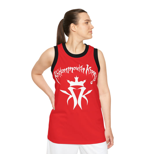 KMK OG Logo Unisex Basketball Jersey (Light Red)