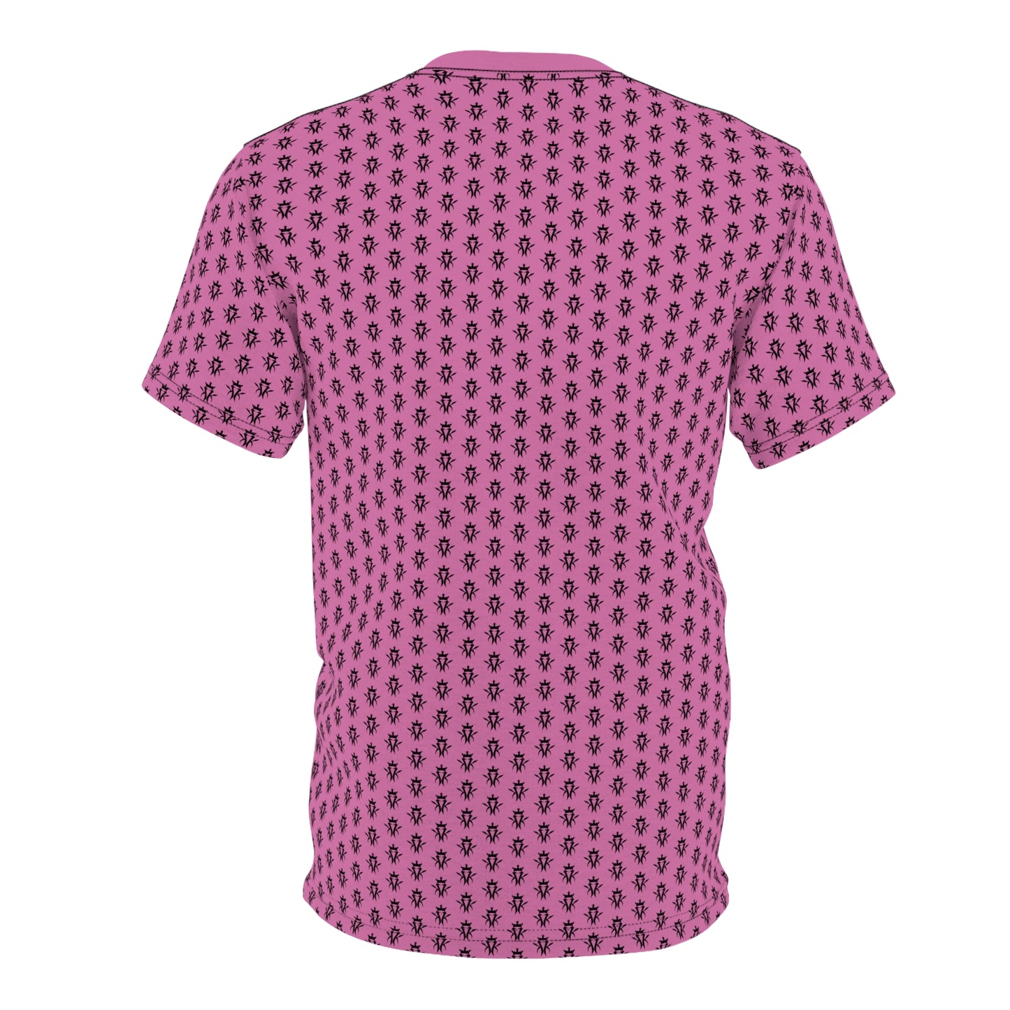 KMK OG Logo All Over Print Fitted Tight Tee- Pink
