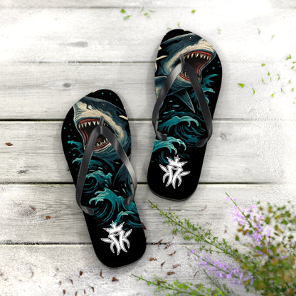 KMK Sharks in the Water Flip Flops - Summer Kollection - Kottonmouth Kicks Flips