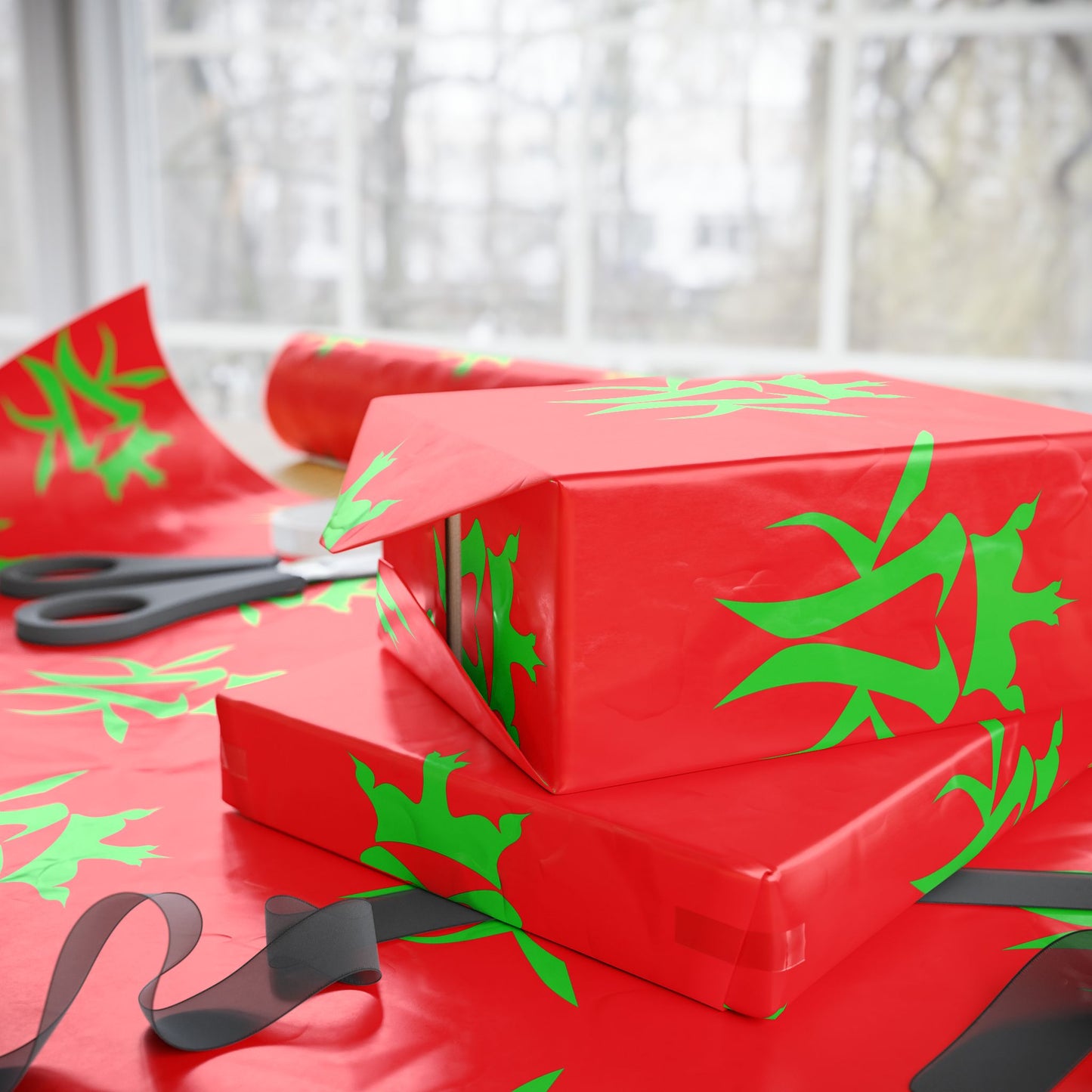 Kottonmouth Kings Holiday Gift Wrap — Red Wrapping Paper KMK Logo 30 x 36