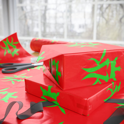 Kottonmouth Kings Holiday Gift Wrap — Red Wrapping Paper KMK Logo 30 x 36
