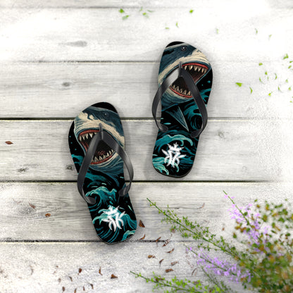 KMK Sharks in the Water Flip Flops - Summer Kollection - Kottonmouth Kicks Flips