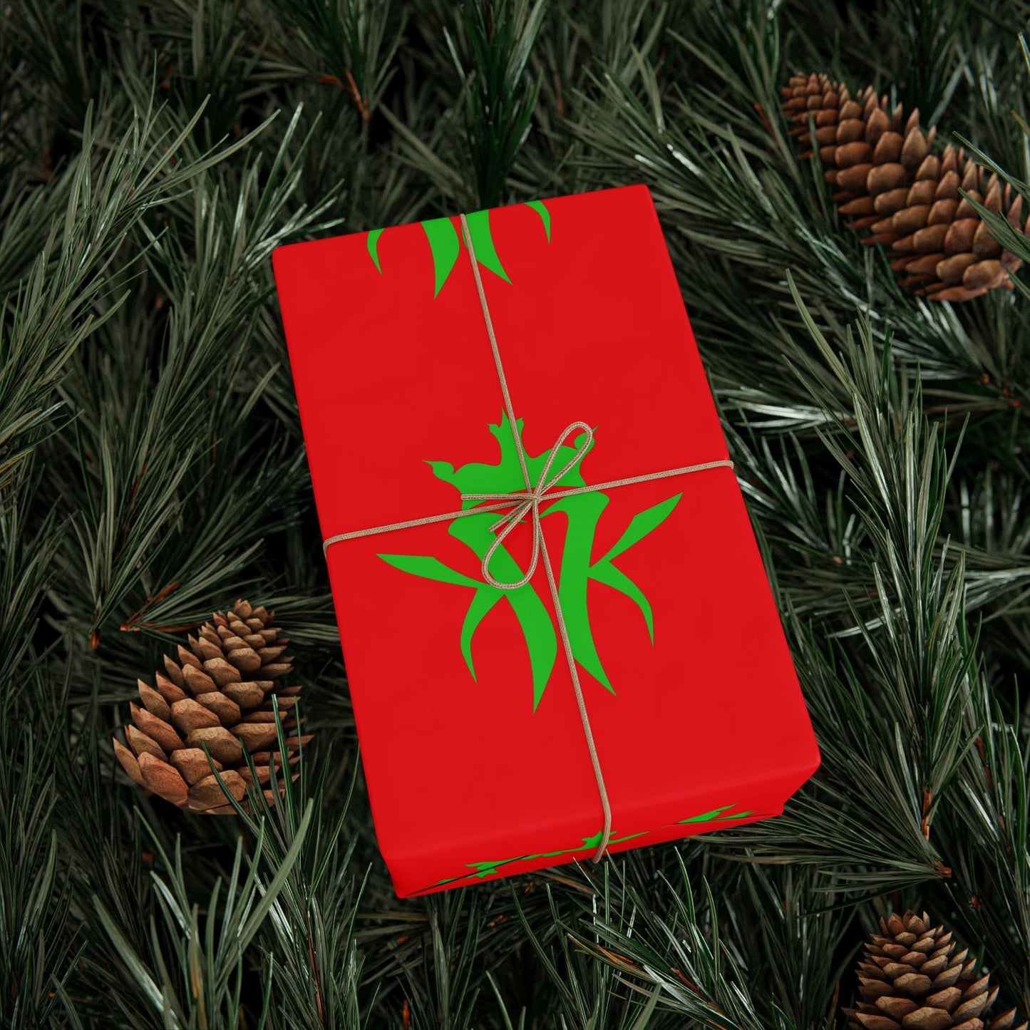 Kottonmouth Kings Holiday Gift Wrap — Red Wrapping Paper KMK Logo 30 x 36