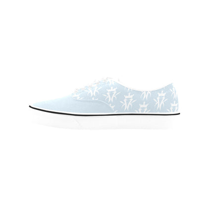 Pastel Blue/White Krown Pattern King Kicks (Men's)