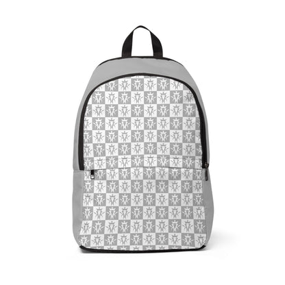 Kottonmouth Kings Checker Logo Fabric Backpack (Light Grey)