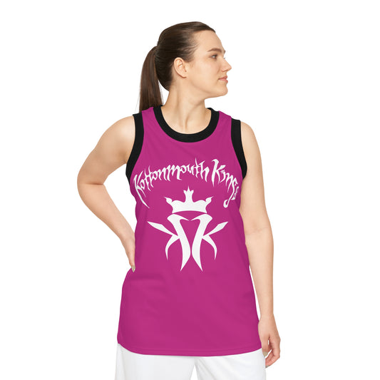 KMK OG Logo Unisex Basketball Jersey (Pink)