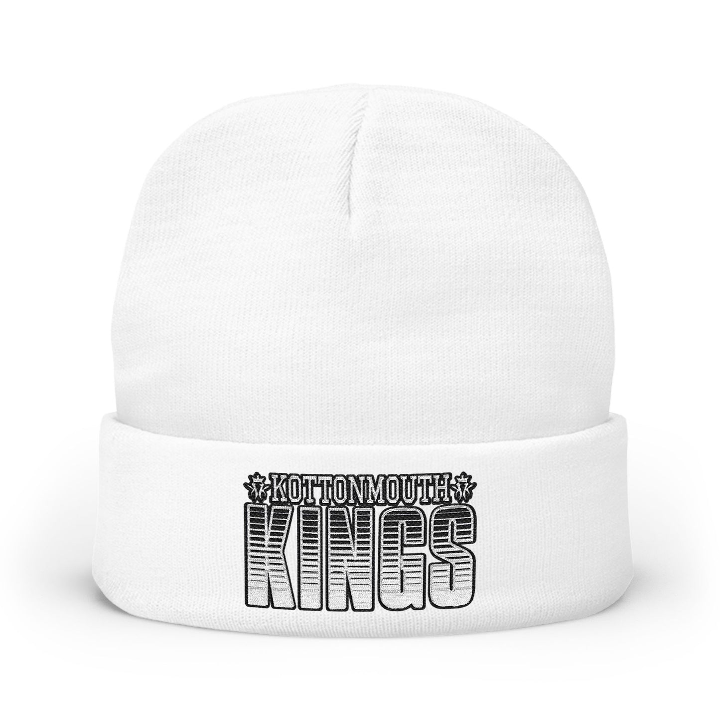 Kottonmouth Kings Striped Logo Cozy Knit Embroidered Beanie