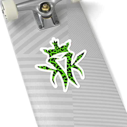 Kottonmouth Kings Green Leopard Print 6x6 Sticker