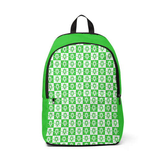 Kottonmouth Kings Checker Logo Fabric Backpack (Lime Green)